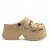 Europeon Union Women Beige Plastic Winter Slipper #3494